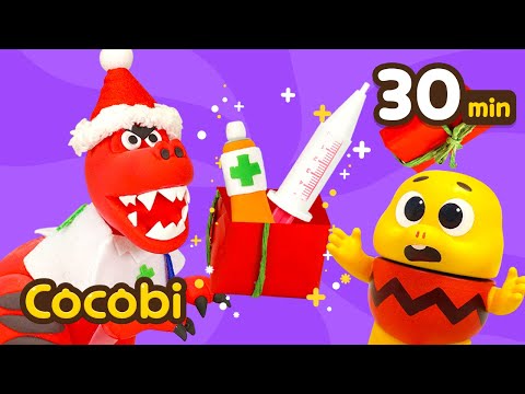 El Regalo del Doctor T-rex Santa 🎁🦖 | Canciones De Dinosaurios | Kids Songs | Cocobi