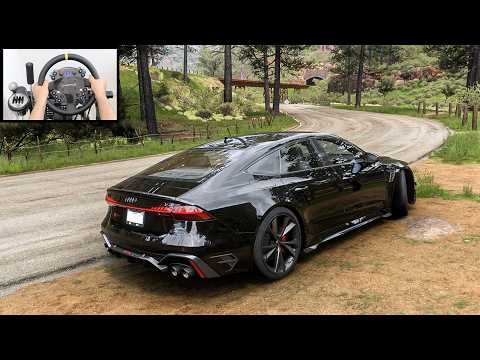 Audi RS7 Sportback - Forza Horizon 5 (Cammus Steering Wheel) Gameplay