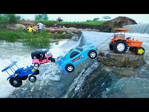 Ferrari Car Ford Tractor Auto Rickshaw Accident Pulling Out HMT Tractor ? Jcb Wala Cartoon video