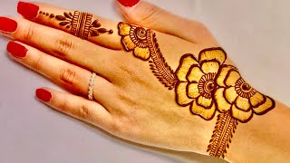 Easy & Simple Back Hand Mehndi Design 2024 | Latest Simple Mehndi Design | simple Mehndi