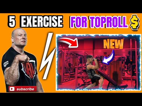 5 BEST EXERCISE FOR TOP ROLLER IN GYM ❤️‍🔥 // WITH GYM EQUIPMENT 😉