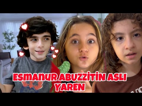 ESMANUR VE ABUZİTTİN ASLI YAREN İLE ODA TURU YAPTI !! ABUZİTTİN ODAYI BASTI