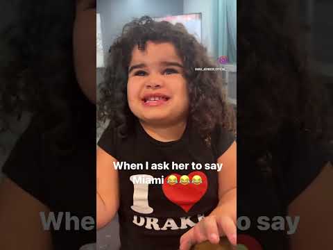 I don’t know how to say Miami #miami #funny #cute #kids #love #florida #ariajohnson