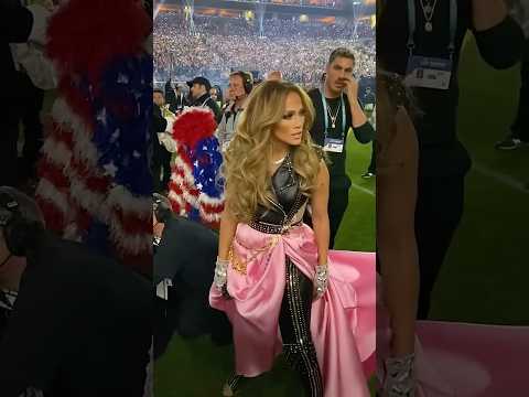 Jennifer Lopez Getting Ready For The Super Bowl #JLo #Shorts