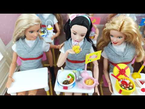 Unboxing 10 Miniature Bento Boxes in school / Re-ment Lunch Box sekolah विभिन्न ক্ষুদ্রাকৃতি غداء