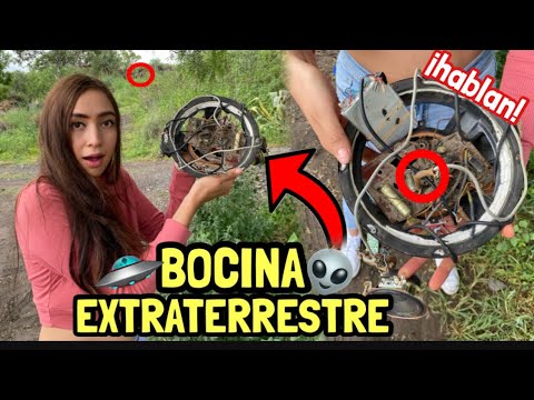 ENCONTRÉ UNA BOCINA 🔊 DE OVNIS 🛸😱¡me comuniqué con ellos! 😰👽 *si existen*