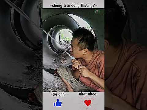 chàng trai vô gia cư ăn kem dưới cống #shorts