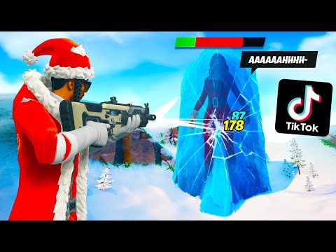 TESTEI os TIKTOKS mais VIRAIS de NATAL no FORTNITE!