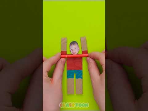 My PAPERDOLL ๐ Can Do So Cool Tricks! ๐คน #papercraft #shorts