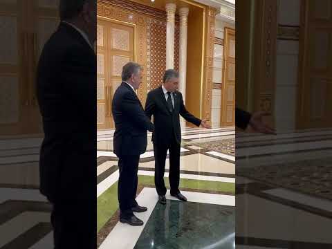 Туркманистоннинг Парламентининг юқори палатаси раиси Гурбангули Бердимуҳамедов билан учрашди