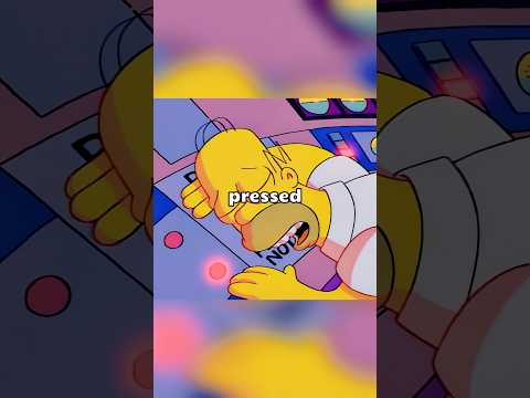 Homer accidentally pressed the emergency button while sleeping