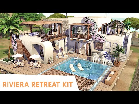Riviera Retreat House 🌴| The Sims 4 - Speed Build (NO CC)