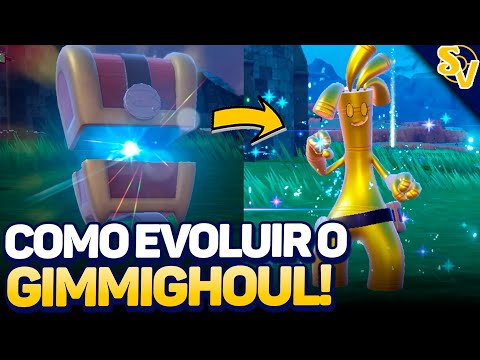 Como EVOLUIR O GIMMIGHOUL e PEGAR 999 GIMMIGHOUL COINS no Pokémon Scarlet & Violet