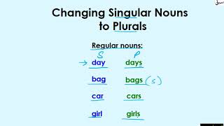 Changing Noun Number to Plural Part 1
