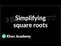 Simplifying Square Roots and Exponent Expressions