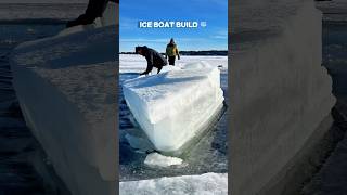 We built a boat from ice 🧊
