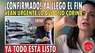 ¡URGENTE! Así la OPOSITORA Corina acaba de REVELAR que ya todo está PREPARADO para el fin de MADURO