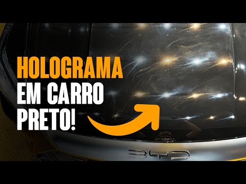 COMO CORRIGIR HOLOGRAMA EM CARRO PRETO 0KM? Marcas de boina!