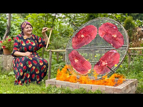 Grandma Cooked Juicy Beef Steak Over the Fire - Forget All Steak Recipes Ever!