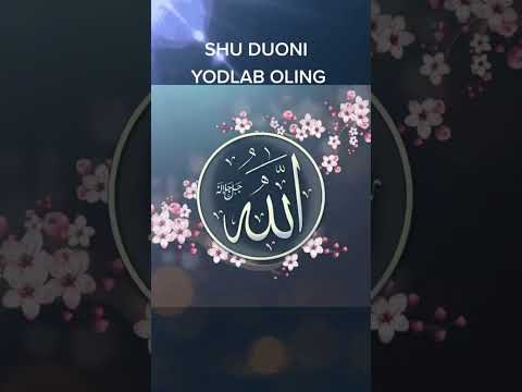 Vedioni yoqotib qoymaslik uchun obuna boʻlib qoying❤️