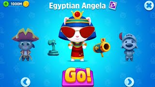 Talking Tom Jetski New Episode - Egyptian Angela vs King Tom vs Knight Hank Gameplay