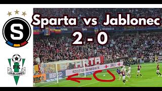 SPARTA – JABLONEC 2:0 | Zápas pohledem fanouška z tribuny