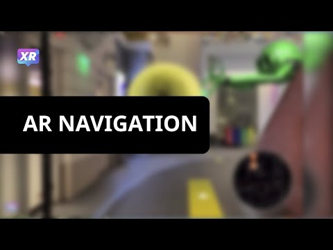 Indoor AR navigation example