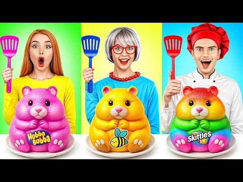 Desafio culinário "Eu vs. Vovó"! Situações engraçadas com decoração de bolos pela Equipe Turbo