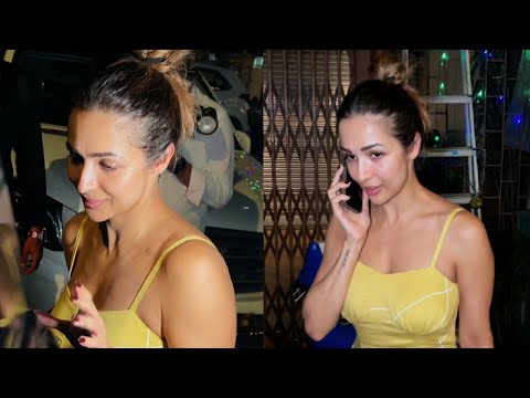 Malaika Arora Ignores Paparazzi Leaving From Salon In Bandra