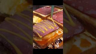 쌓고 또 쌓았다! 푸짐함 끝판왕 4단 토스트 #Shorts