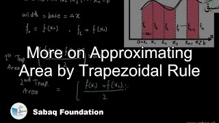 More on Approximating Area by Trapezoidal Rule