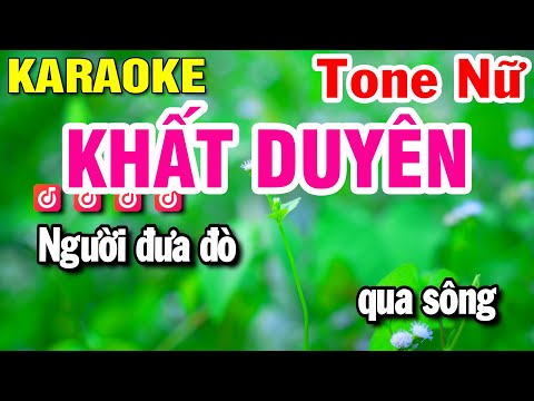 Khất Duyên Karaoke Tone Nữ (Em) Nhạc Sống | Huỳnh Lê
