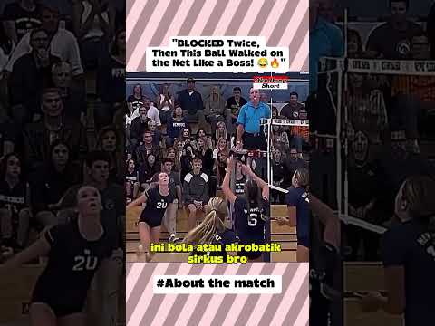 BLOCKED Twice, Then This Ball Walked on the Net Like a Boss! 😂🔥 #shorts