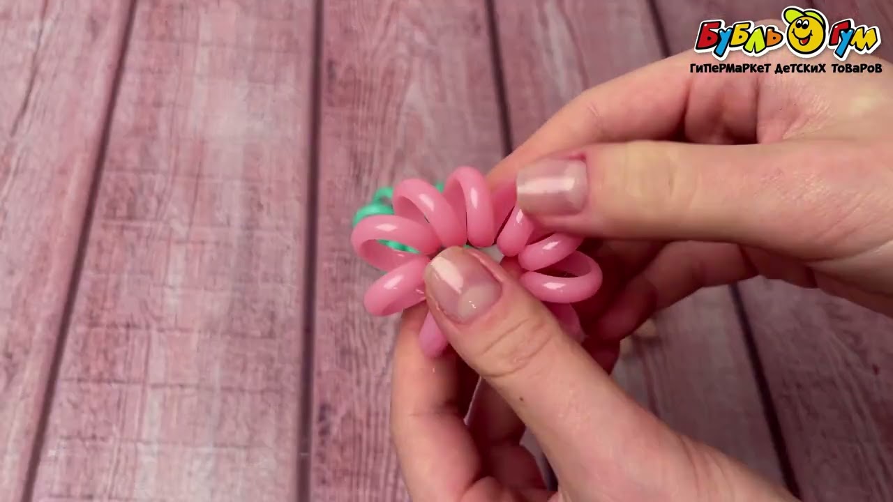 Резинки-пружинки Lilly & Mia широкие неоновые цвета - видео