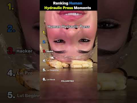 Ranking Crazyest Human Hydraulic Press Moments😭