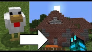 I built a house... but a CHICKEN chose the blocks!