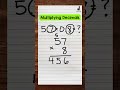 Decimal Multiplication Concepts