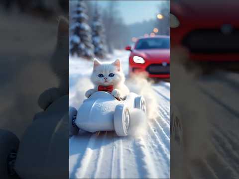 A sad ending to an abandoned cat..T_T 버림받은 고양이의 슬픈 엔딩ㅠㅠ #cat #catlover #cartoon #cute #AI story