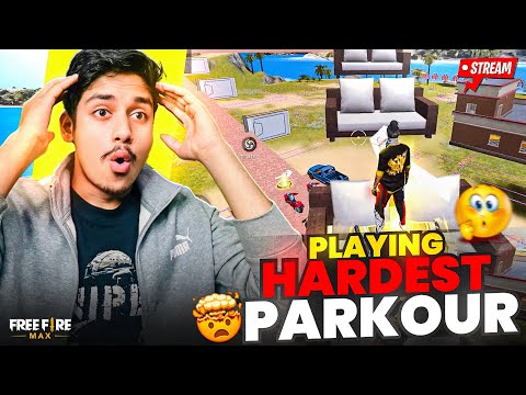 FREE FIRE LIVE 🔴 PLAYING HARDEST😱 PARKOUR IN FF WITH SUBS 🥳 #shorts #gaming #ajjubhaiive #freefire