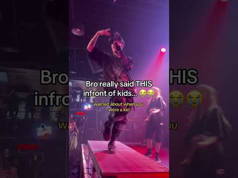 Bro really said THIS in front of a kids… 😭 #emo #rockmusic #livemusic #concert