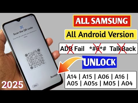 All Samsung Galaxy A14, A15, A06, A16, A05, A05s, M05 FRP Bypass Android 14✔️TalkBack Not Working