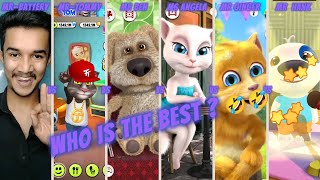 Mr Battery Vs Mr Tom Vs Mr Ben Vs Ms Angel Vs Mr Ginger Vs Mr Hank Who Is Best ? 👌🤣🤔| Tom The Singer