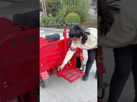 Warehouse Cold Storage Handling Vehicle# Electric Four-Wheel Flatbed Truck#Factory direct sales,