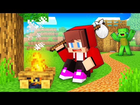 JJ RUNS AWAY From Home in Minecraft (Maizen)