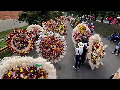 YouTube video thumbnail: Medellin's Flower Parade Blooms With Tradition and Pride