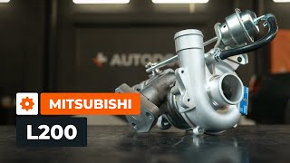 Como substituir o turbocompressor no MITSUBISHI L200 KA [TUTORIAL DA AUTODOC]
