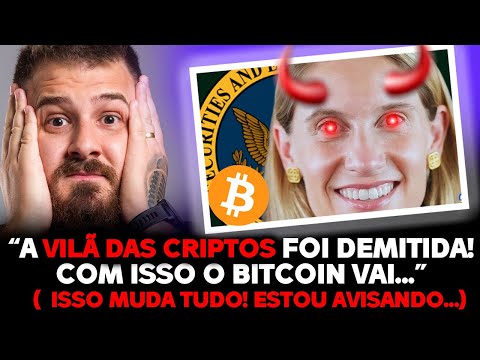 ISSO O MUNDO CRIPTO NÃO ESPERAVA! É A HORA DO BITCOIN VOAR? COMISSÁRIA ANTI-CRIPTO FOI DEMITIDA! 🚨