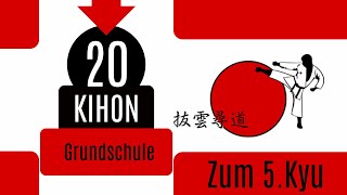 Kihon zum 5.Kyu -Shotokan JKA Kihon-