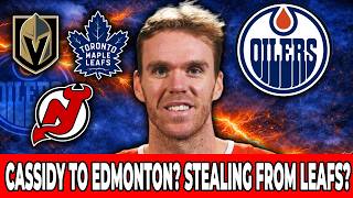 BOMBSHELL! BRUCE CASSIDY AVAILABLE? OILERS COULD STEAL HIM FROM MAPLE LEAFS! OILERS NEWS