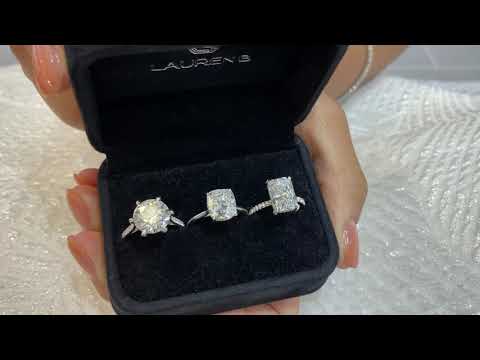 Ring Comparison: 4ct Round VS 3.4 ct Cushion VS 4 ct Radiant